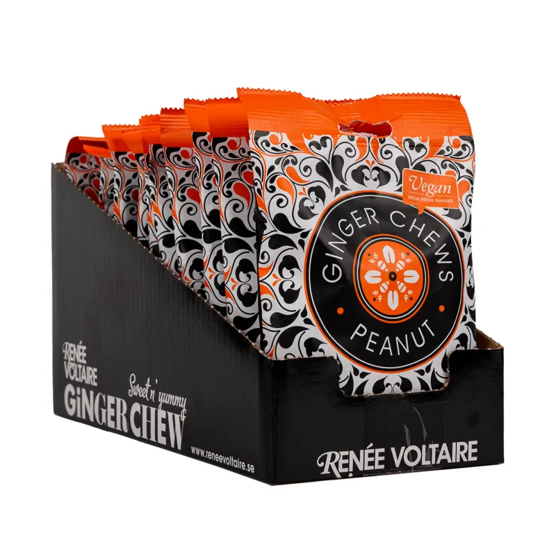 Renée Voltaire Ginger Chews Jordnöt 120 g 10-pack