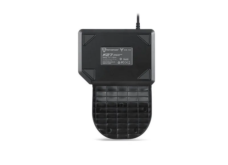 K27 Gaming tangentbord / Enhandsgaming med Led belysning