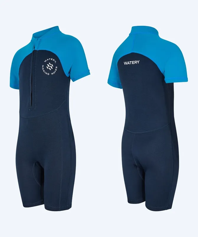 Watery UV våtdräkt för barn – Calypso Shorty – Grön/svart – Våtdräkt barn (#8663)