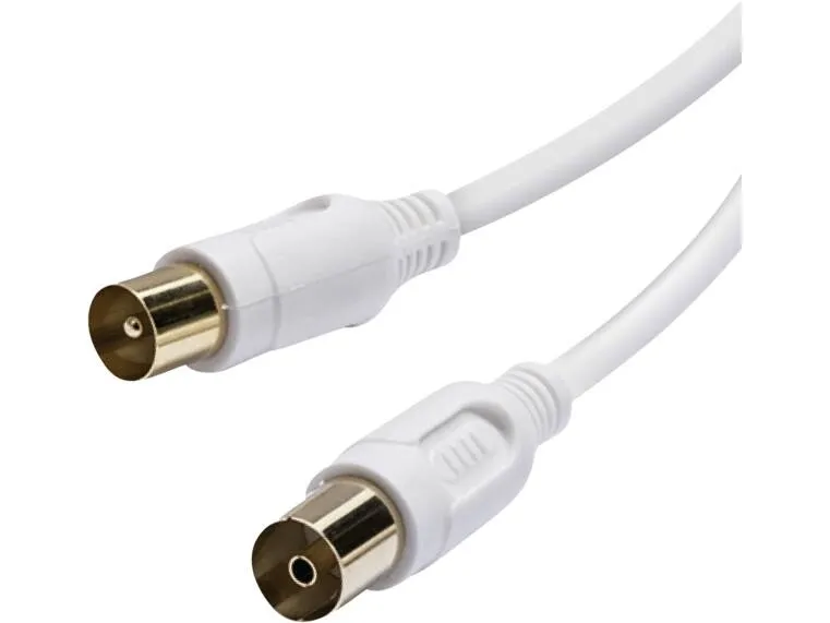Vivanco VVACABMF500GW, 5 m, Koaxial, Koaxial, Vit