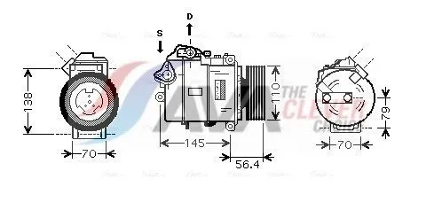 AC-kompressor AVA COOLING SYSTEMS BWAK330