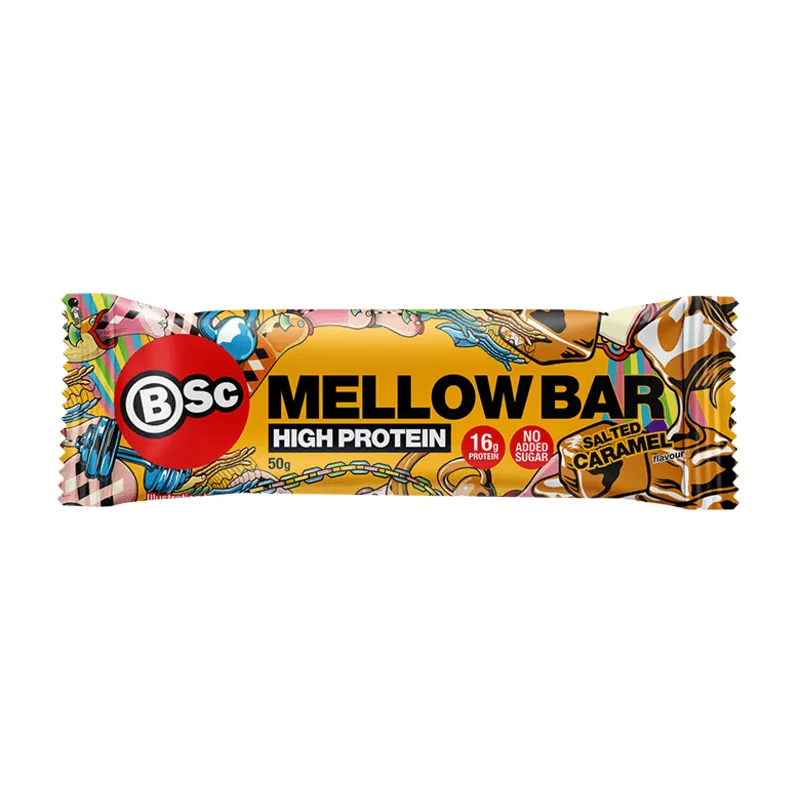 BSc Mellow Bar, Salted Caramel, 50 g