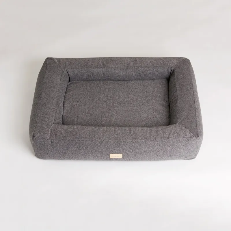 Box Bed Hundbädd Mörkgrå M