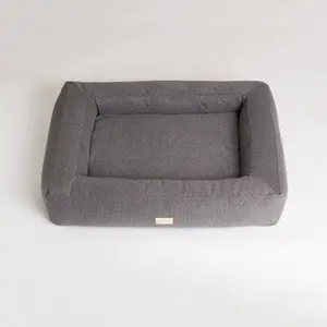 Box Bed Hundbädd Mörkgrå M