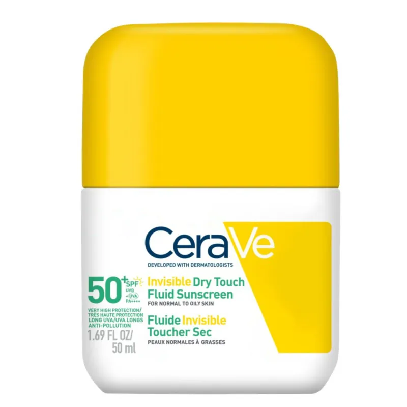 CeraVe Invisible Dry Touch Fluid Sunscreen Face SPF50 50 ml