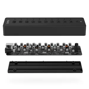 Hub 10w1 Orico 10 x USB 2.0 - Svart