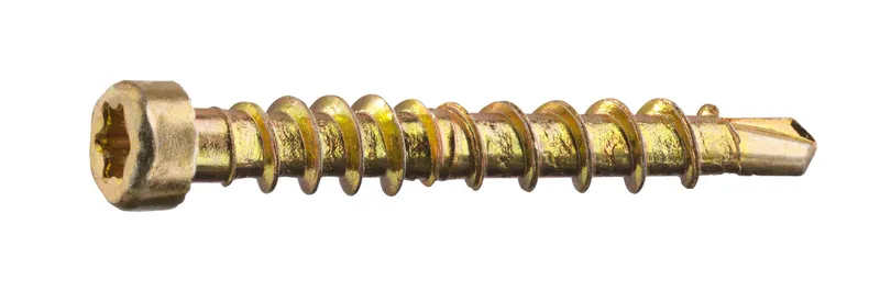 Grabber LTX28CH200 Listskruv med bits, gulkrom 3,3 x 28 mm, 200-pack