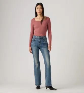 Levi’s för kvinnor. A3410-0168 Jeans 726 High Rise Flare blå (29/30), Casual, Bomull, Denim