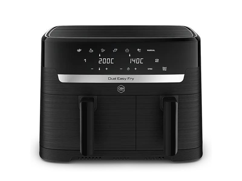 OBH Nordica - Dual Easy Fry airfryer 3,1L+5L svart
