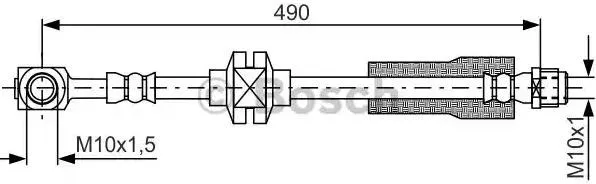 Bromsslang BOSCH 1 987 481 809