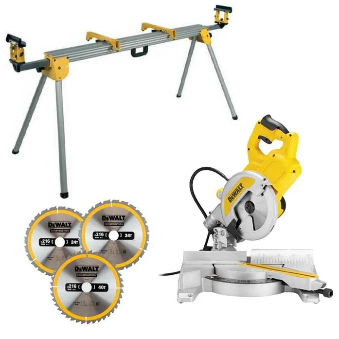 Dewalt DWS777SE Kap- och gersåg med sågbänk
