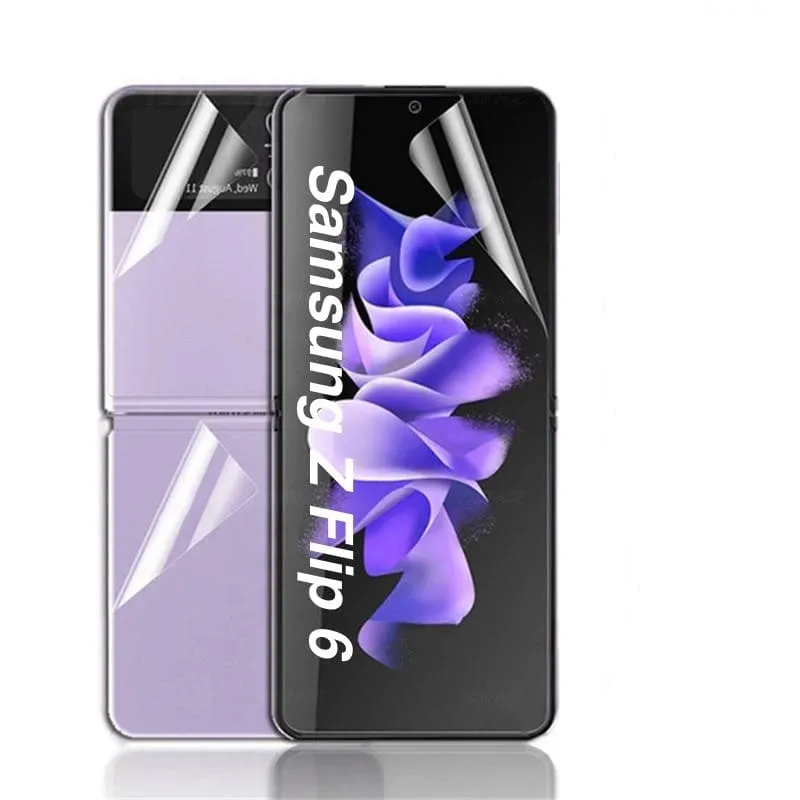 Samsung Galaxy Z Flip 6 Skärmskydd HydroGel Film – 3 Delar