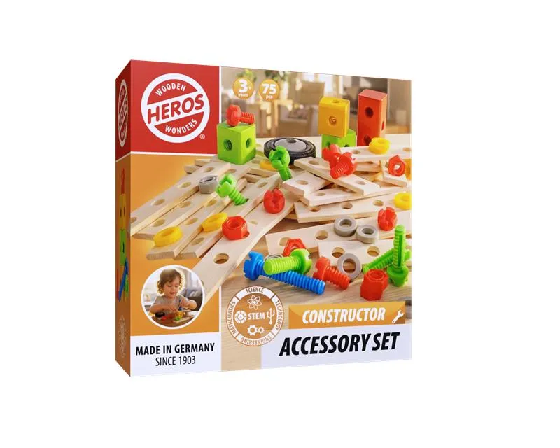 Constructor Tillbehörsset 75 Bitar Heros Tactic