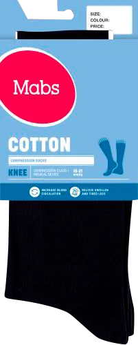 Mabs Cotton Knee Navy Dotted XXL 1 par