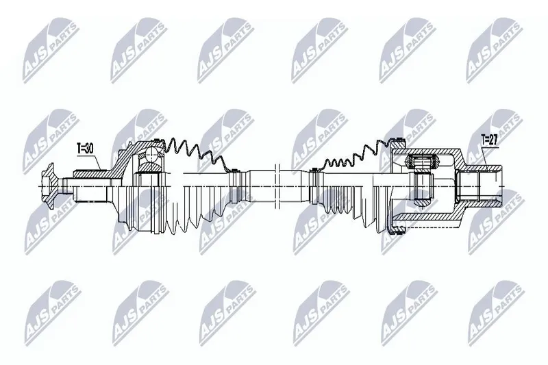 Drivaxel NTY NPW-ME-075