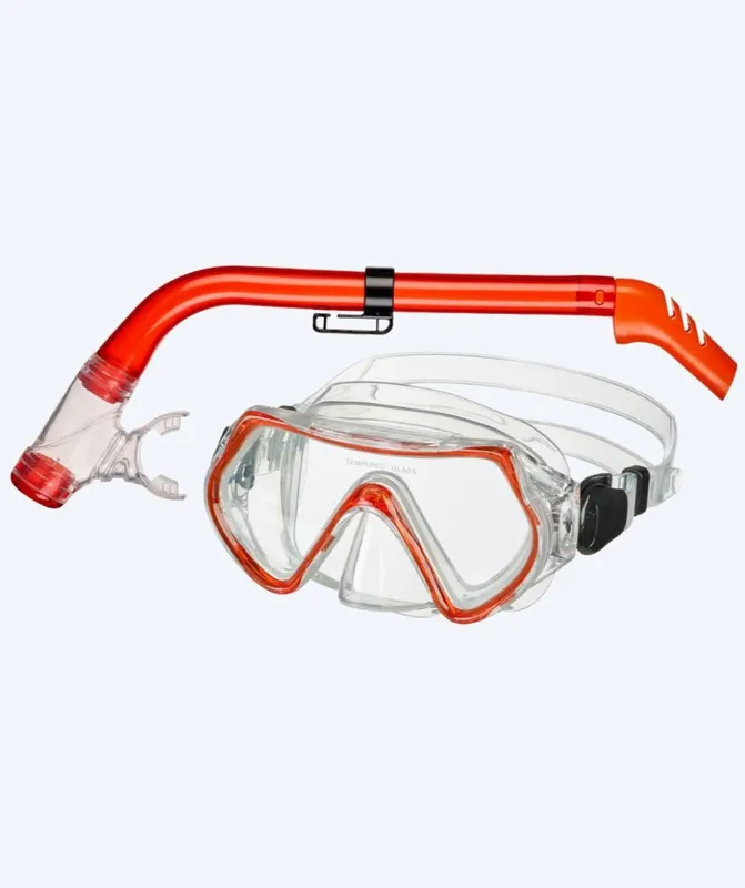 Beco Combo snorkelset för barn (från 4 år) - Ancona - Röd - Snorkelset barn (4-16 år)