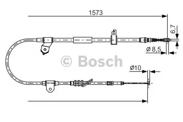 Handbromsvajer BOSCH 1 987 482 299