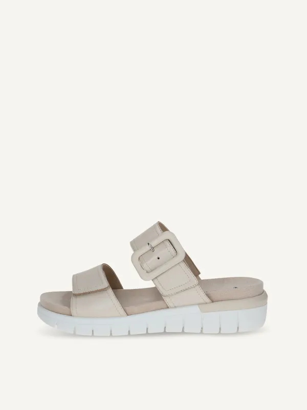 CAPRICE Mule, beige, made of Leather without heel, Size 37