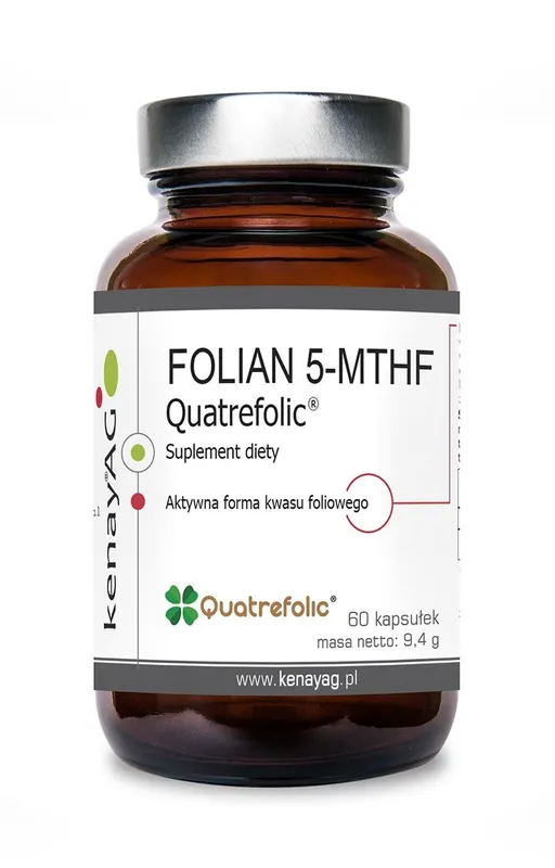 Kenay – KENAY FOLATE 5-MTHF Aktiv Folsyra Quatrefolic, 60 kapslar