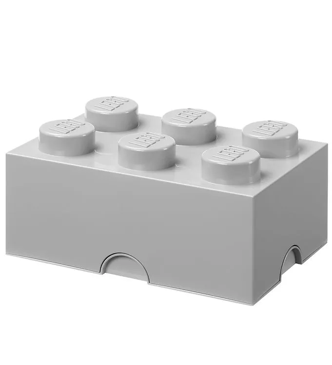LEGO® Storage Förvaringslåda - 6 Knoppar - 37,5x25x18 - Stone G