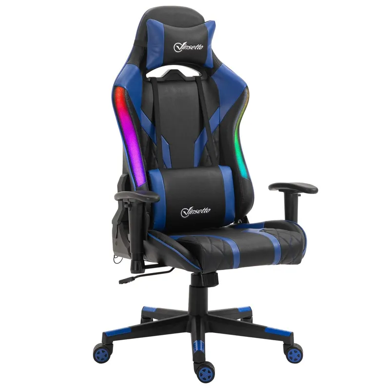 Ergonomisk Gamingstol med LED och Armstöd
