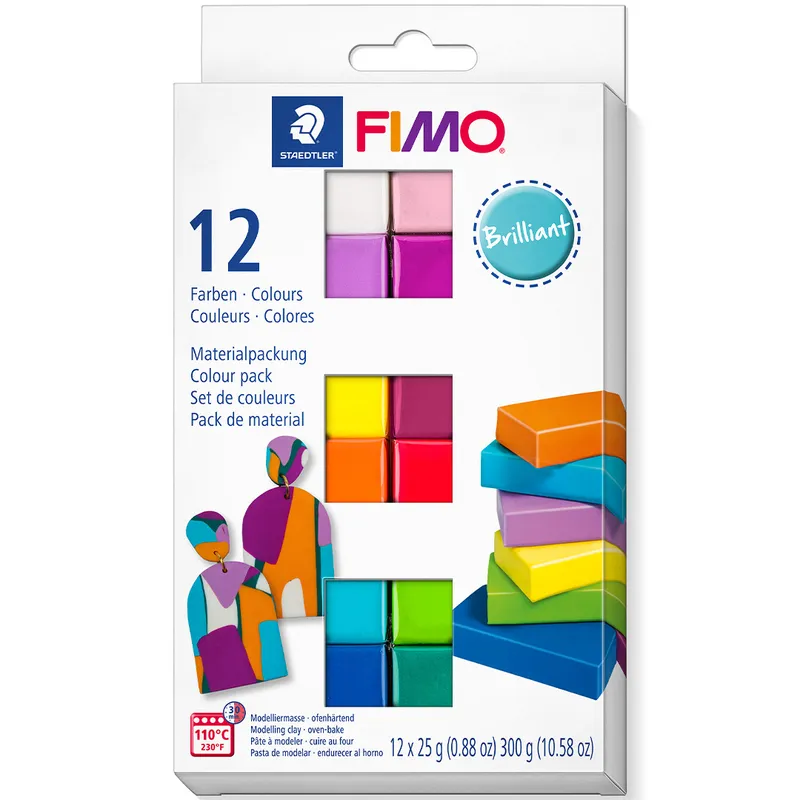 FIMO Lera Brilliant Colours 12x25g Staedtler