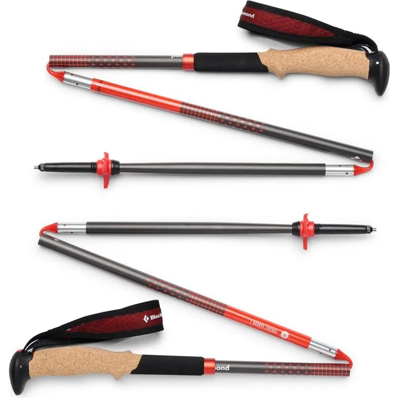 Black Diamond Pursuit Carbon Z Poles vandringsstavar (unisex) - Octane, 115 cm