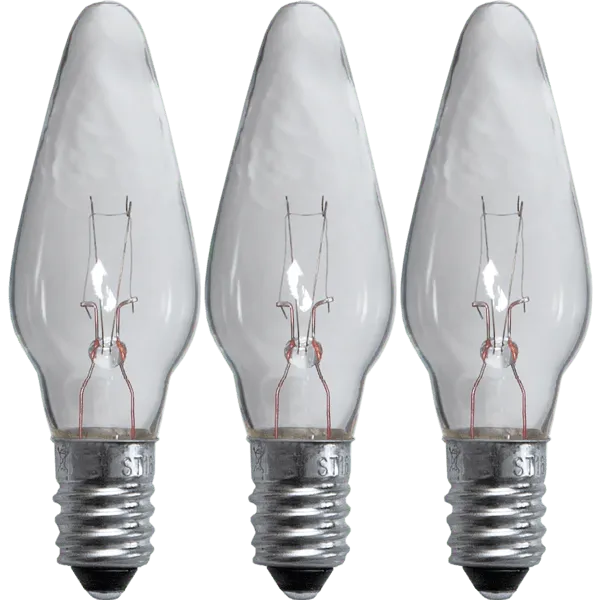 3-pack lampa till adventsljusstake E10 34V Dimbar