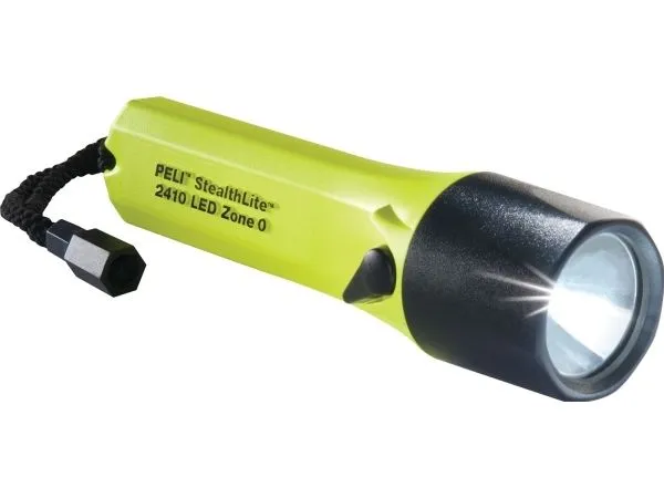 Wareco Flashlite peli 2410 stealthlite led atex zone 0 yellow