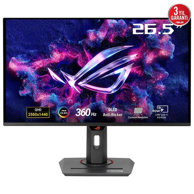 ASUS ROG Strix XG27ACDNG-skärm, 26,5 tum, QHD, 360 Hz, QD-OLED