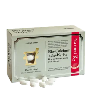 Pharma Nord Bio-Calcium+D3+K1+K2 150 tabletter
