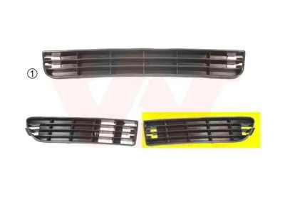 Ventilationsgaller, stötfångare VAN WEZEL 0314503