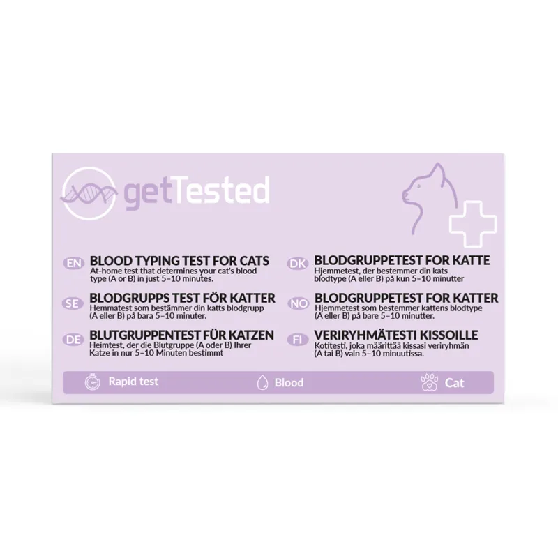 GetTested Blodgruppstest för Katter