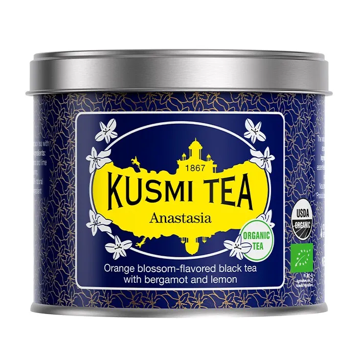 Ekologiskt svart te Kusmi Tea Anastasia, 100 g (i metallburk)