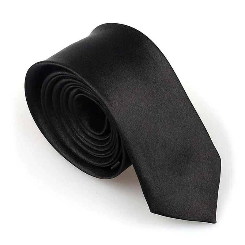Smal / slimmad modern slips – svart