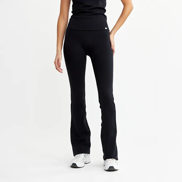 Drop Of Mindfulness Seamless Flare Tights, , Svart