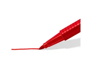 Fiberspetspenna TRIPLUS sorterade färger, 1,0mm, 10st