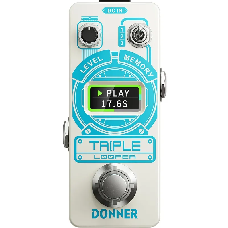 Donner Triple Looper gitarr-pedal
