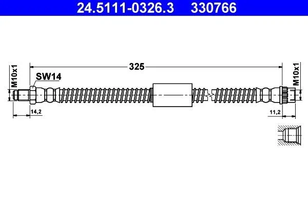 Bromsslang ATE 24.5111-0326.3