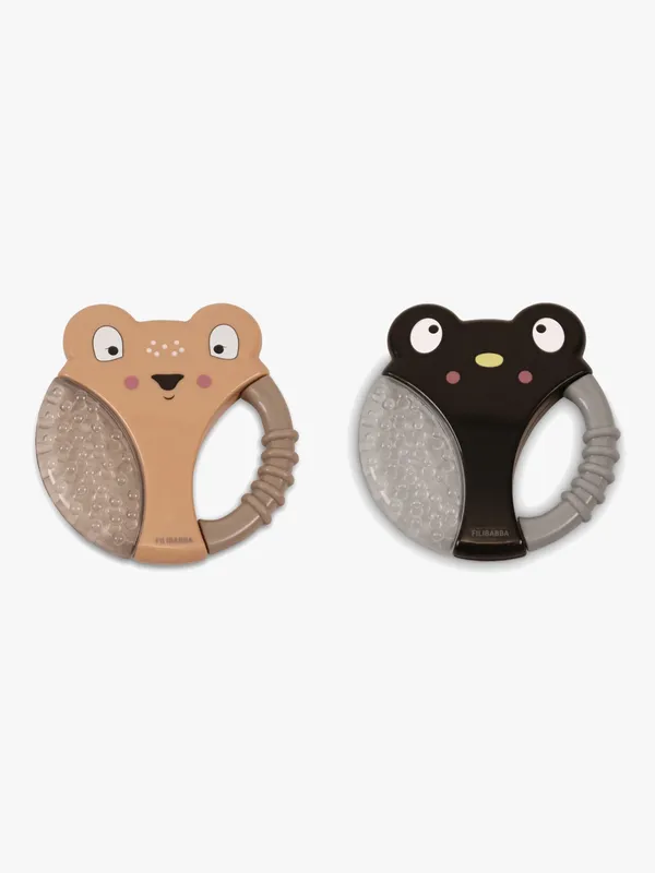 FILIBABBA Bitringar 2-pack, Pingvin och Rådjur