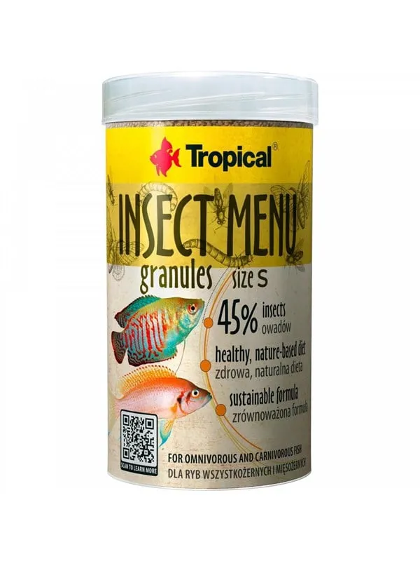 Tropical Insect Menu Granulat Size S 250 ml.