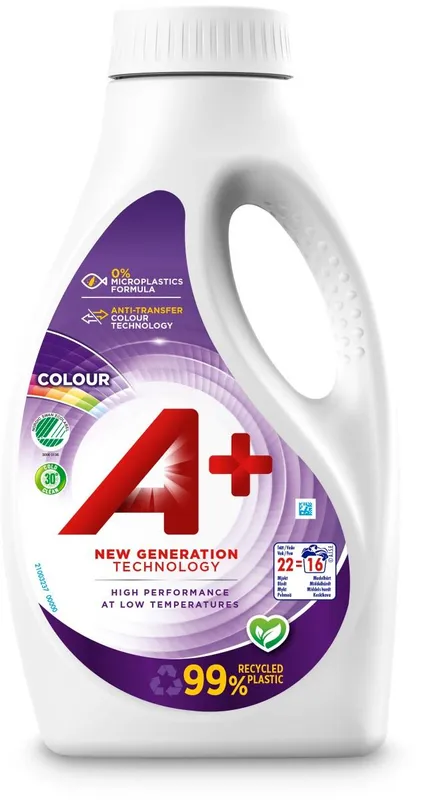 Aplus A+ Colour Flytande Tvättmedel 880 ml