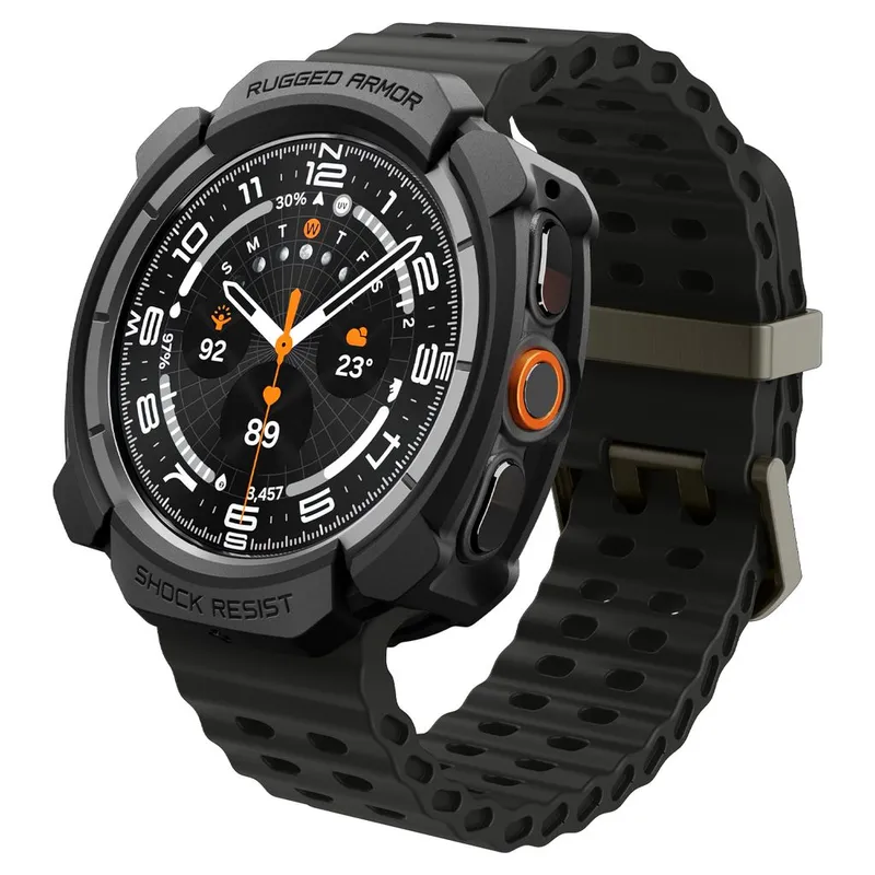 Spigen Rugged Armor skal till Samsung Galaxy Watch Ultra 2 47mm - Svart