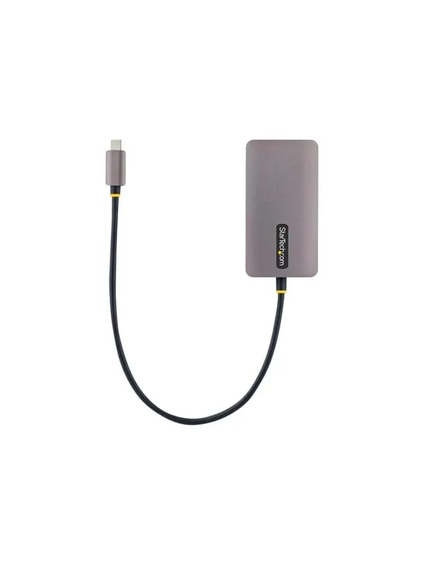 StarTech.com USB C Video Adapter USB C to HDMI DVI VGA Adapter Up to 4K 60Hz Aluminum Multiport Video Display Adapter