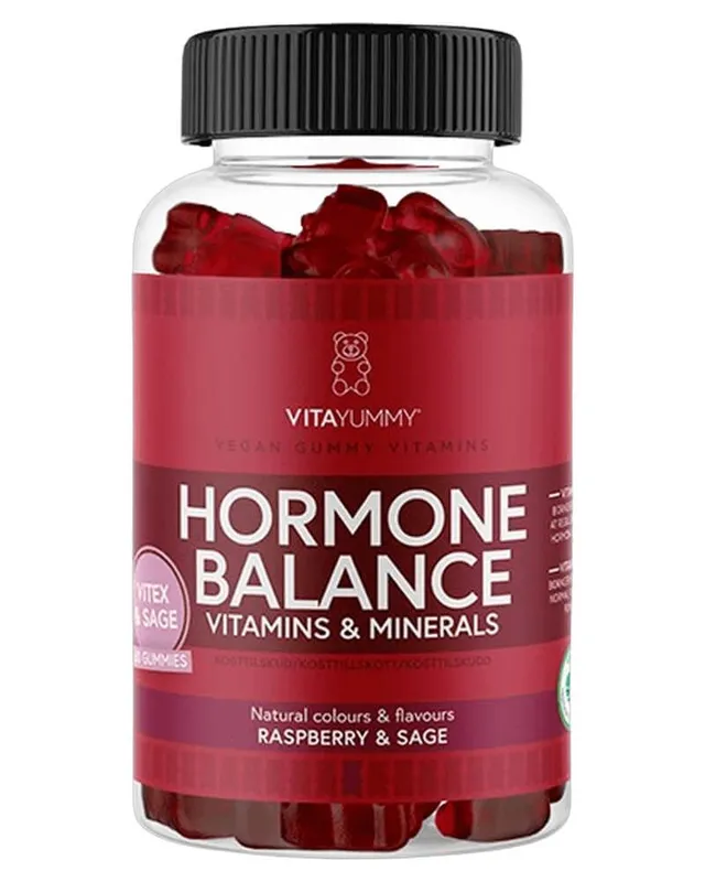 VitaYummy Hormone Balance, Raspberry & Sage, 60 Gummies