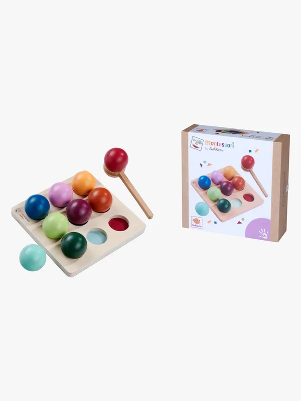 Montessorispelet Sortera Bollar 11 Delar Eichhorn