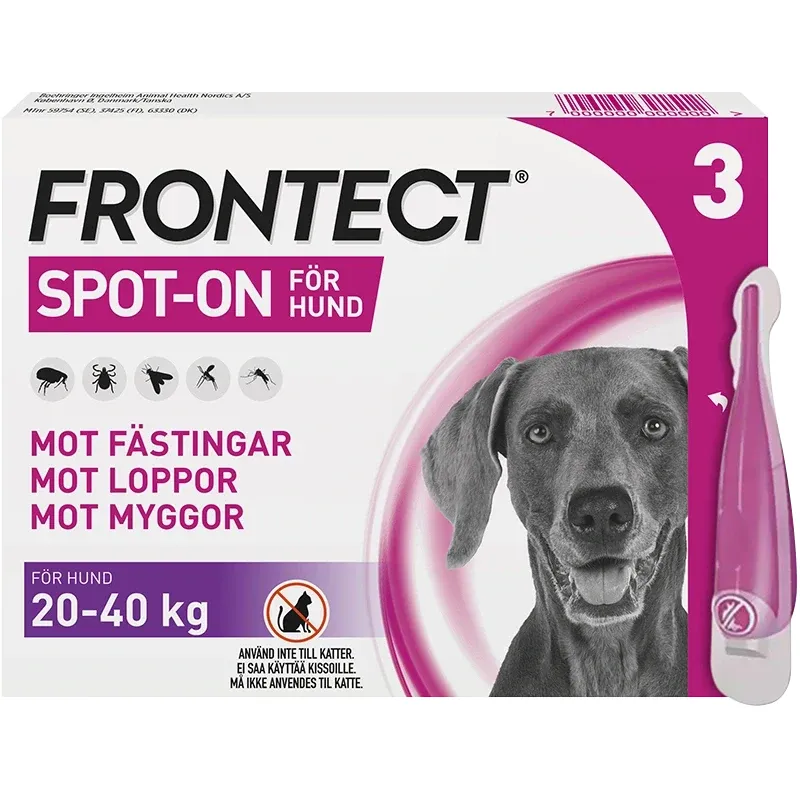 Frontect 20-40 kg, spot-on, lösning 3×4 ml