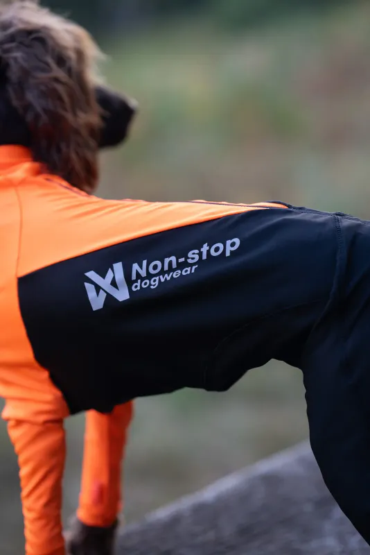 Non-stop Dogwear Protector Dog Suit Male Orange/Black