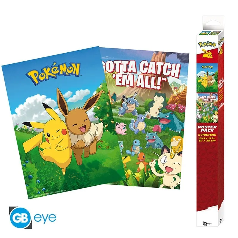 POKEMON – Set 2 Posters – Environments (52×38)