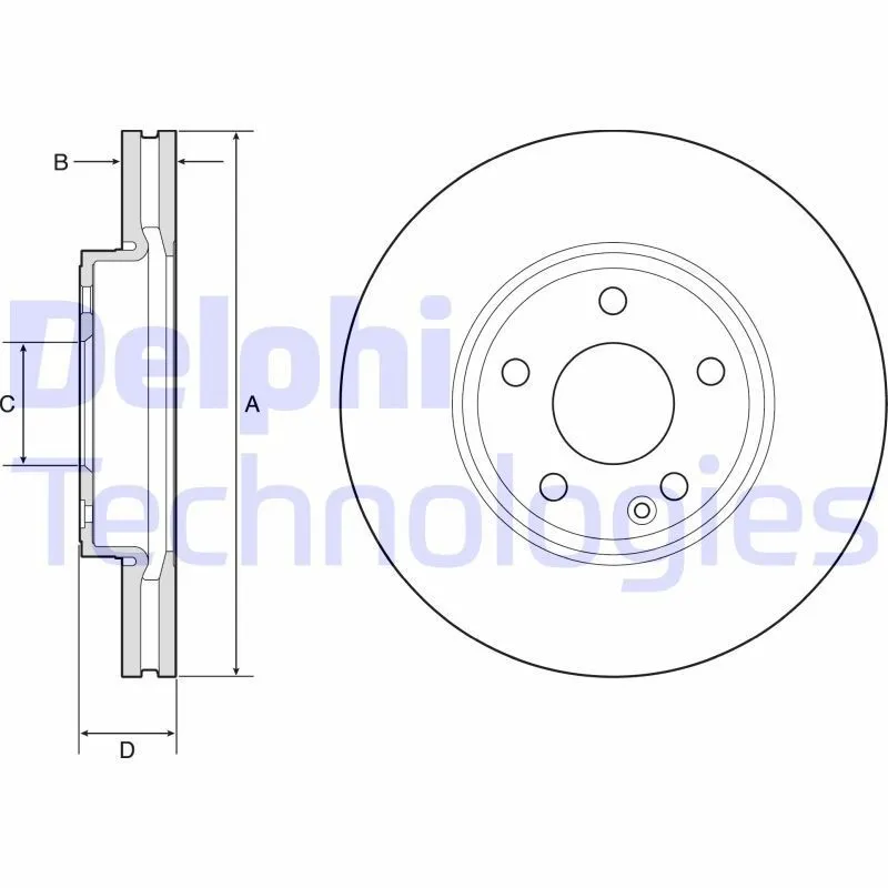 Bromsskiva DELPHI BG4788C